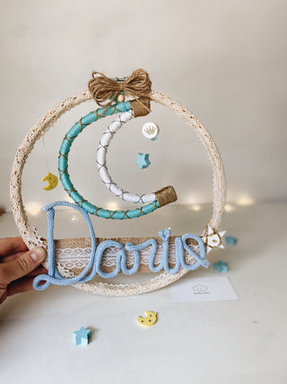 Handmade Personalized Name Hoop Art - Layla