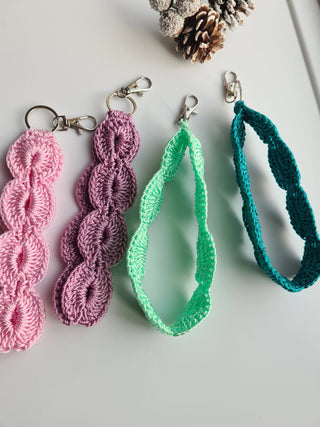 Bohemian Crochet Keychain - Chic Bag Charm, Handcrafted Holidays Gift