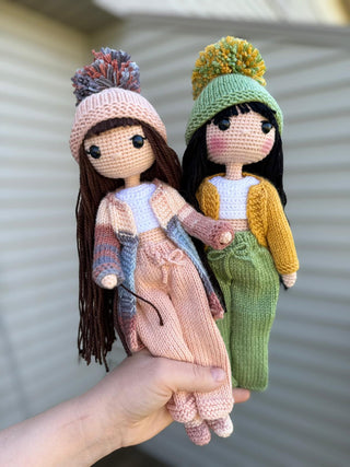 Adorable Handcrafted Amigurumi Doll with Clothes