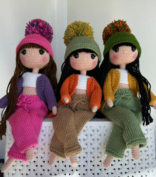 Adorable Handcrafted Amigurumi Doll with Clothes