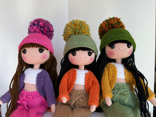 Adorable Handcrafted Amigurumi Doll with Clothes