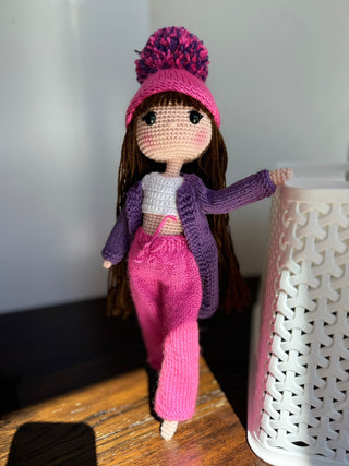 Adorable Handcrafted Amigurumi Doll with Clothes