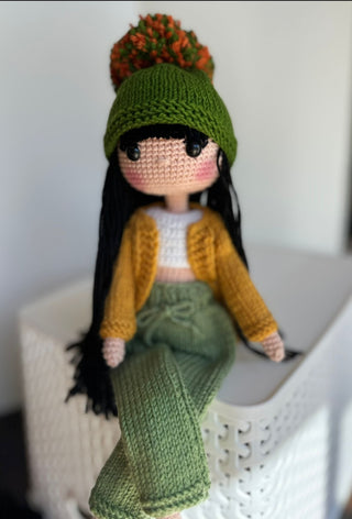 Adorable Handcrafted Amigurumi Doll with Clothes