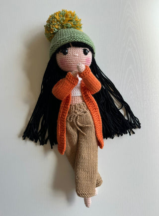 Adorable Handcrafted Amigurumi Doll with Clothes