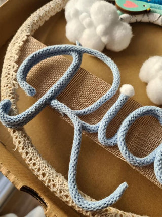 Macrame Rainbow with Pompoms - Nursery Decor